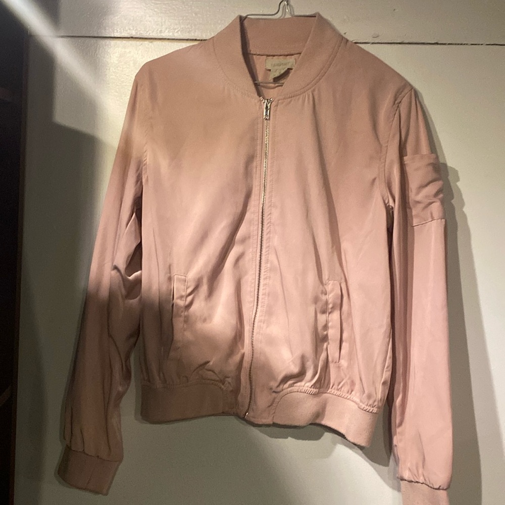 Pink bomber jacket